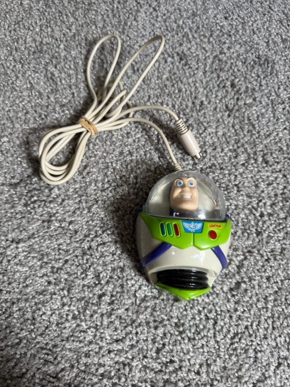Vintage Disney Pixar Toy Story Buzz Lightyear Souvenir Computer Mouse Rare EUC
